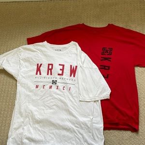 Set of 2 Krew T-shirts XL